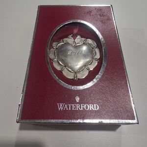 Waterford Silver Heart Ornament 2011